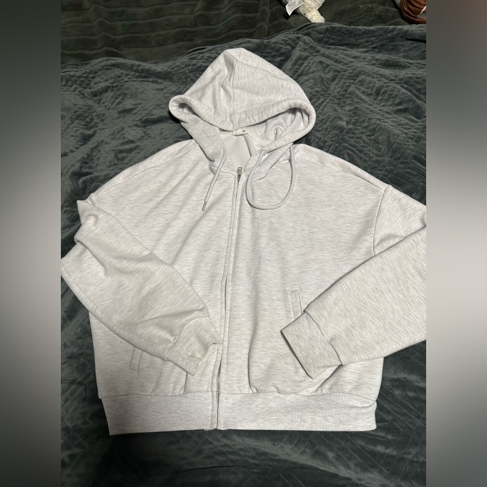 Cropped zip up